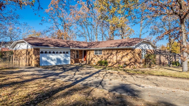 ranch-style house with a garage