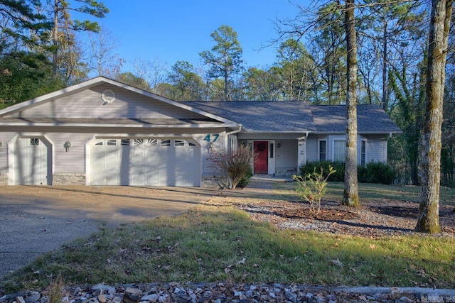 ranch-style house with a garage