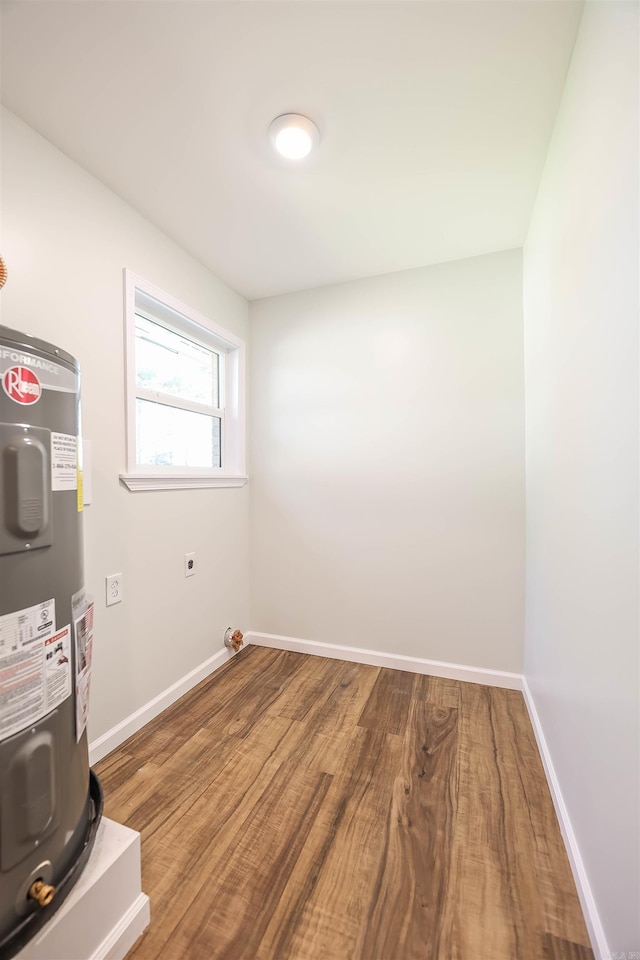 interior space featuring electric water heater