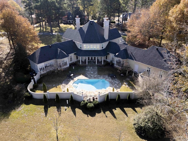 birds eye view of property