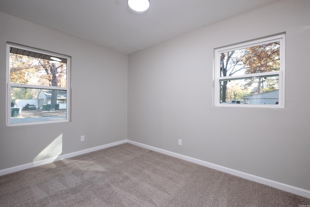 view of carpeted empty room