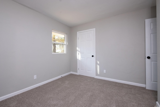 view of carpeted empty room