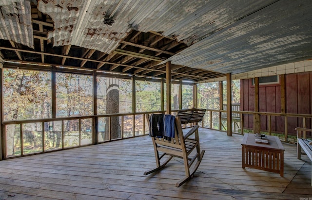 view of sunroom / solarium