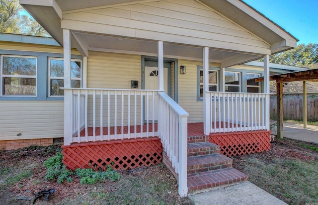 bungalow featuring a porch