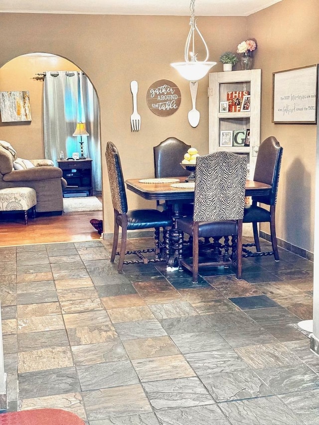 view of dining area