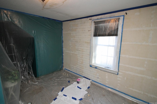 view of spare room