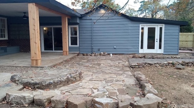 rear view of house with a patio area