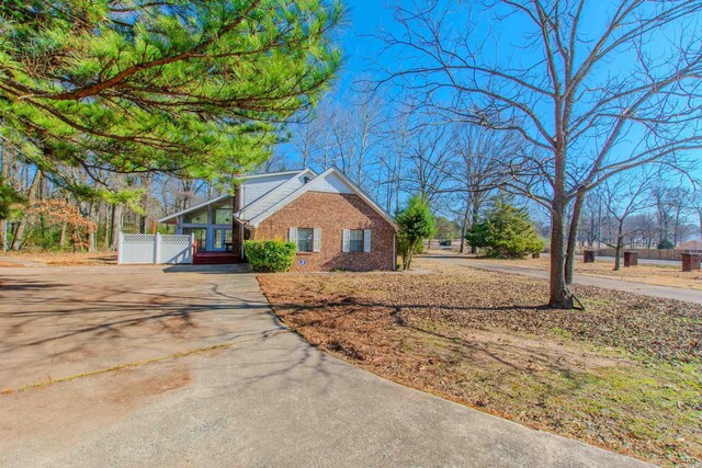 view of front of property with french doors