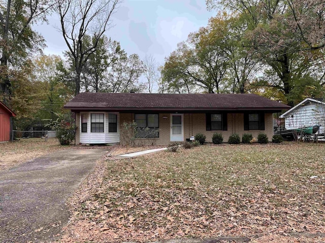 view of ranch-style house