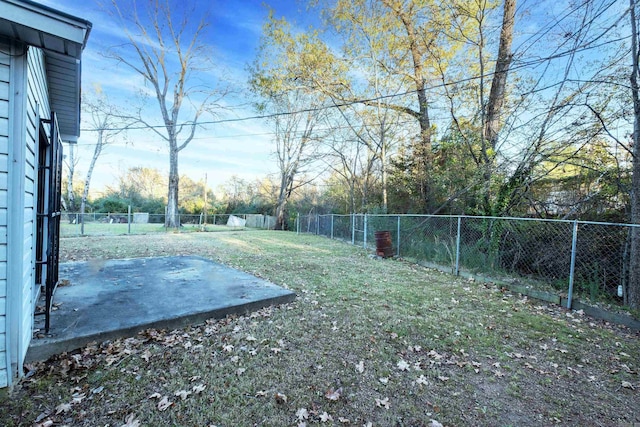 view of yard featuring a patio