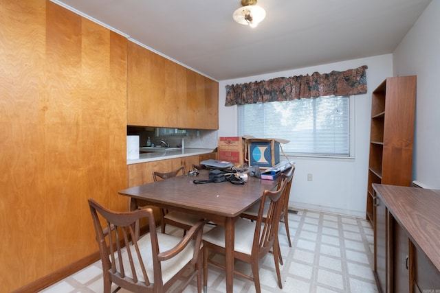 view of dining room