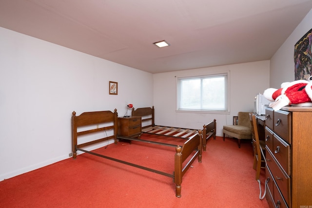 bedroom featuring carpet flooring