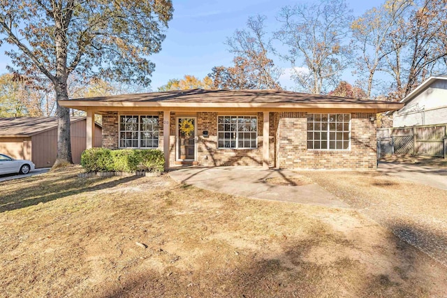 view of ranch-style home