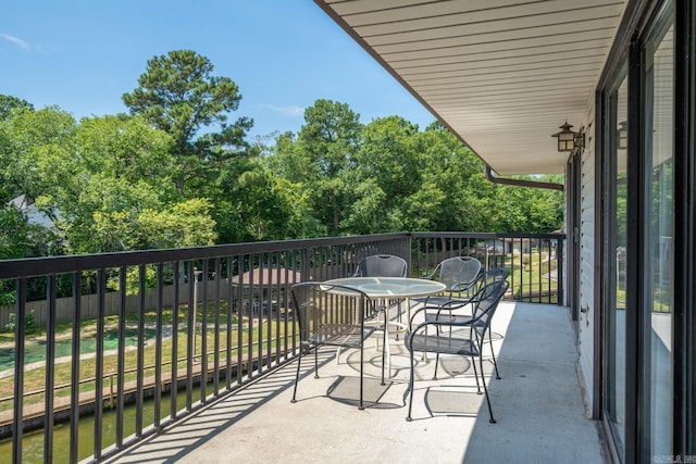 view of balcony