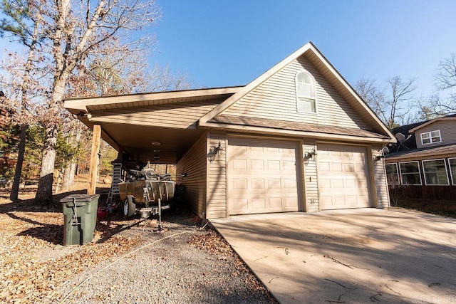 view of front of house featuring a carport