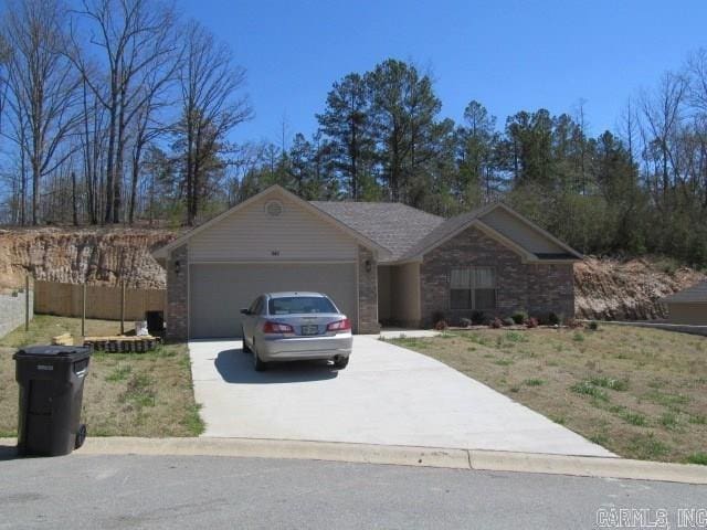 ranch-style house with a garage