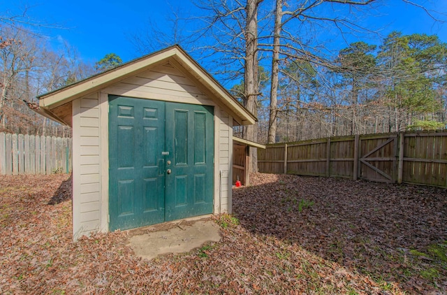 view of outbuilding