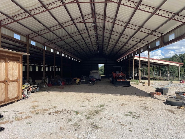 view of horse barn