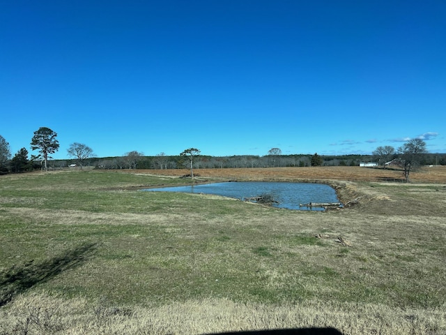 view of yard featuring a water view