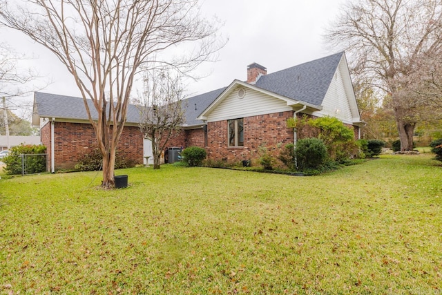 exterior space with a lawn