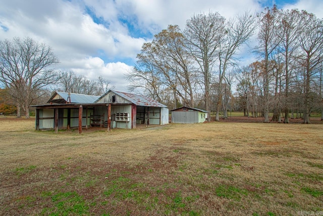 exterior space featuring an outdoor structure