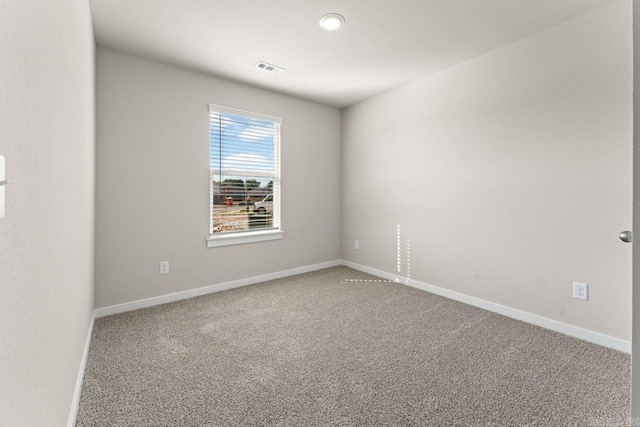 view of carpeted empty room