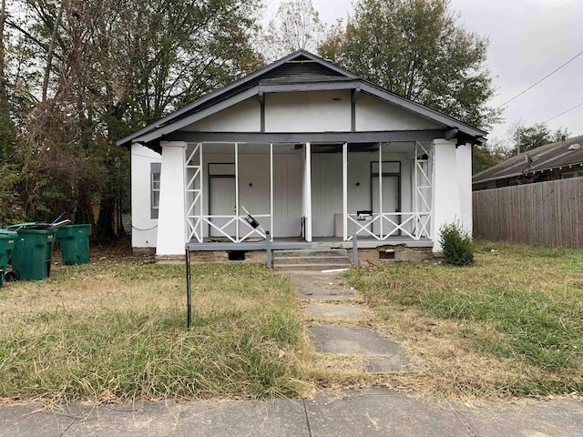 bungalow featuring covered porch