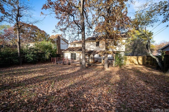 view of rear view of property