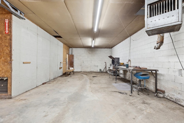 view of basement