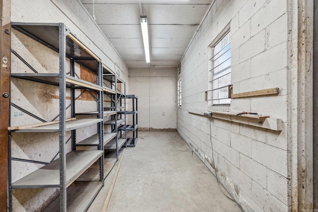view of storage room