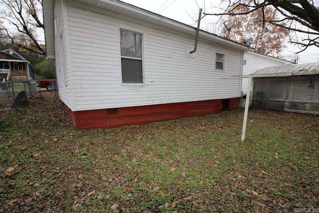 view of home's exterior