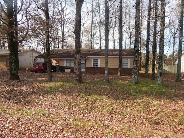 view of ranch-style home