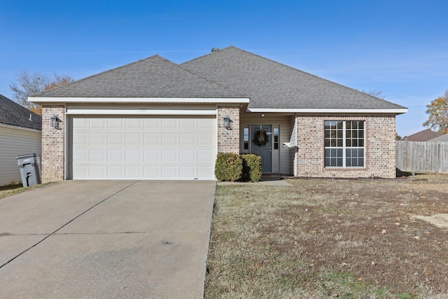 ranch-style house with a garage