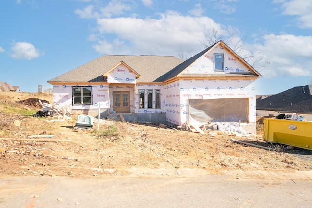 property under construction featuring a garage