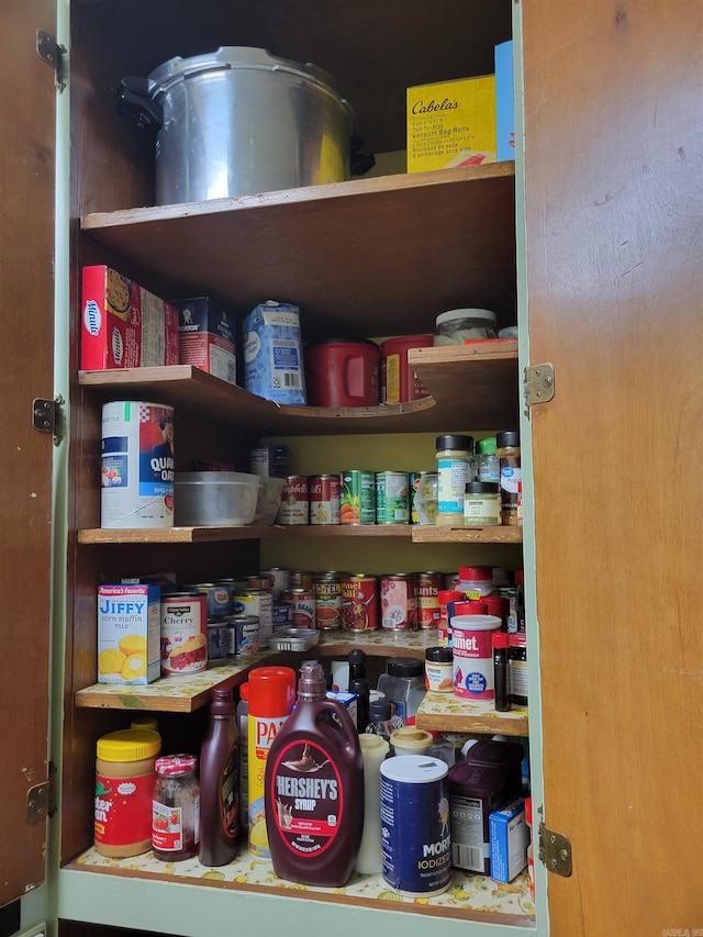 view of pantry