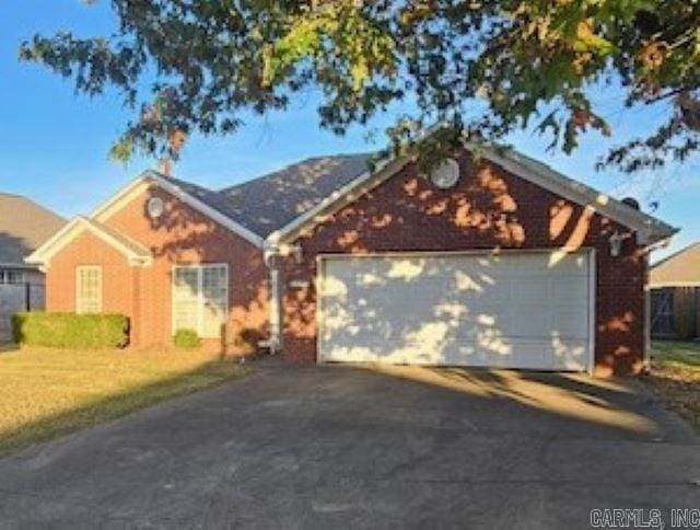 view of single story home