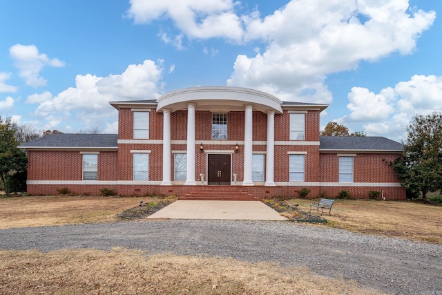 view of greek revival inspired property