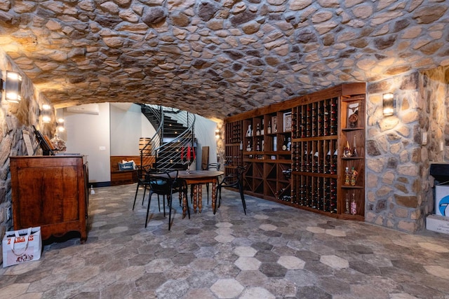 view of wine room