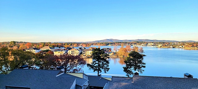 view of water feature featuring a mountain view