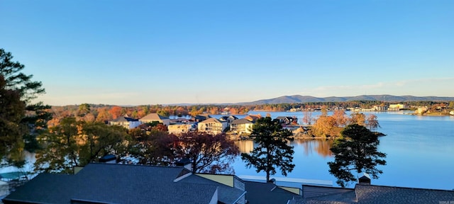 view of water feature featuring a mountain view