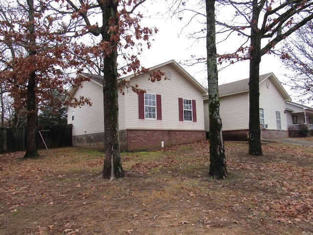 view of side of property