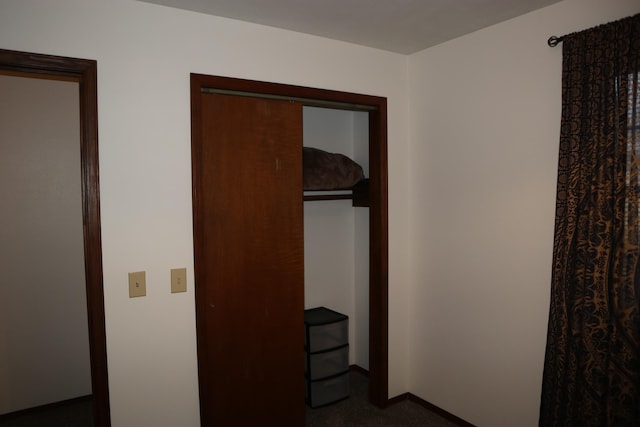 bedroom with a closet