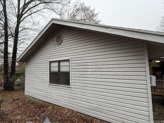 view of home's exterior featuring central AC unit