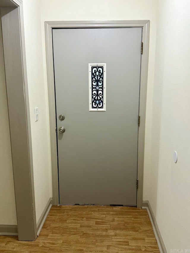 interior space featuring light hardwood / wood-style floors