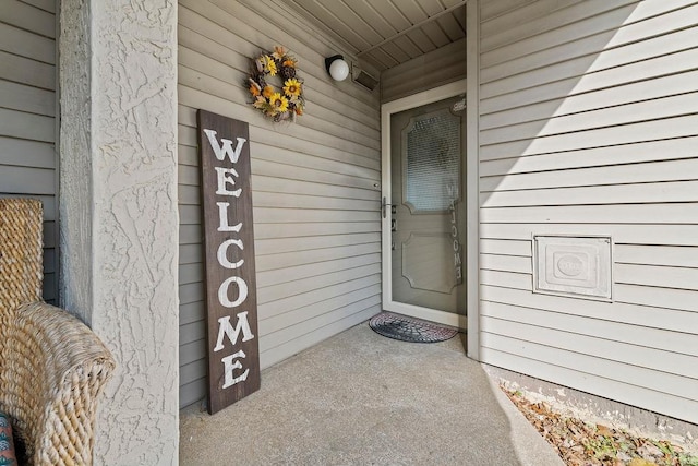 view of entrance to property