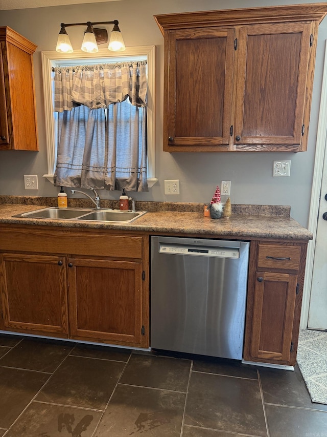 kitchen with dishwasher and sink