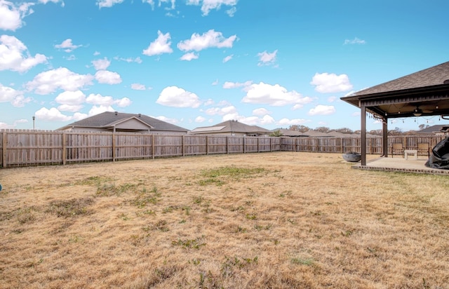 view of yard featuring a patio area