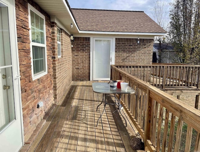 view of wooden terrace