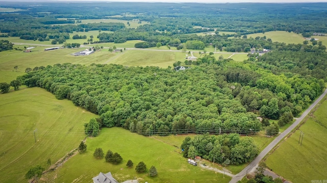 bird's eye view with a rural view