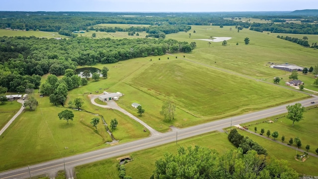 bird's eye view featuring a rural view